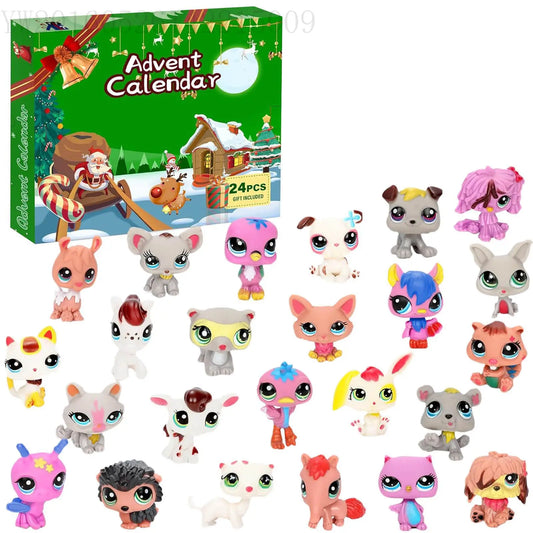 24-Day Christmas Advent Calendar Doll Set – Magical Countdown Gift for Girls Aged 3-10