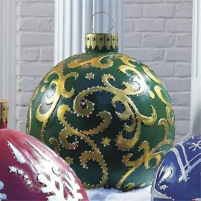 Giant 60cm Outdoor PVC Christmas Inflatable Ball Decor