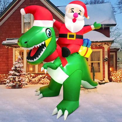 Merry Santa Sleigh Arch LED Inflatable | Christmas Outdoor & Garden Decoration