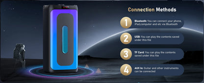 FanFun Karaoke Machine with Lights