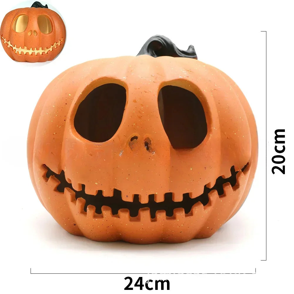 Halloween LED Pumpkin Lantern – Spooky Jack-O’Lantern Ghost Lights for Home, Garden & Party Décor