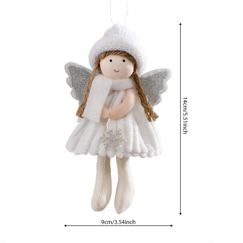 Christmas Angel Girl Plush Ornament – Hanging Tree Decoration & Kids Gift