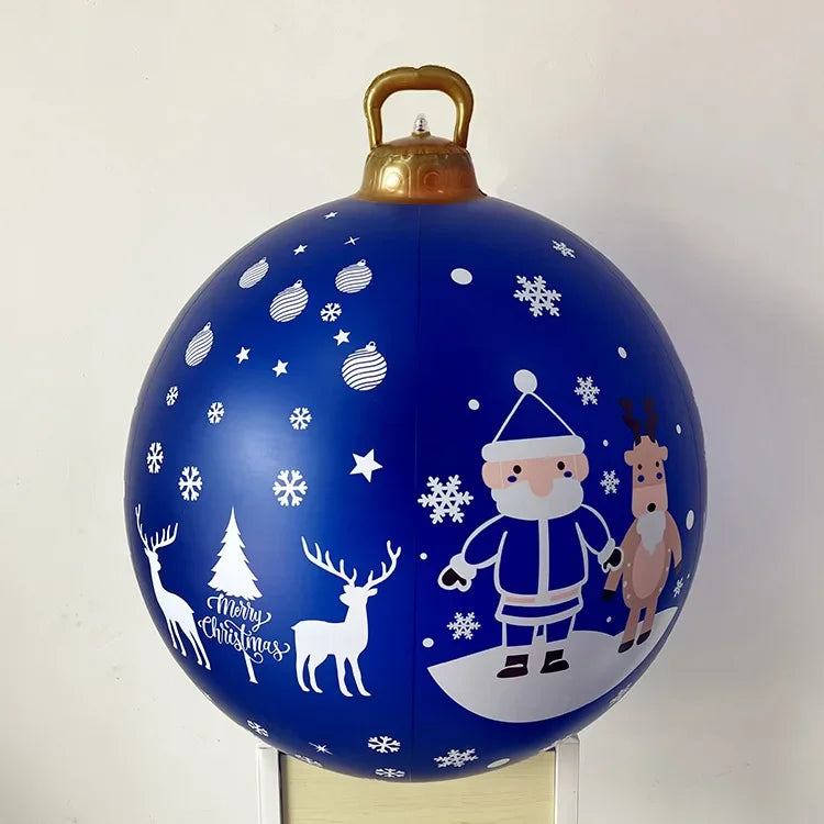 Giant 60cm Outdoor PVC Christmas Inflatable Ball Decor
