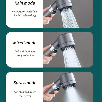 3-Speed Filtered Pressure Shower Head