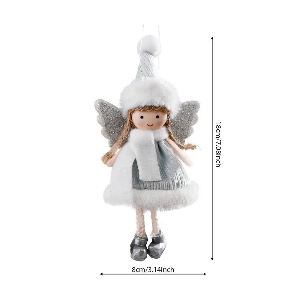 Christmas Angel Girl Plush Ornament – Hanging Tree Decoration & Kids Gift