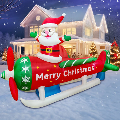 Merry Santa Sleigh Arch LED Inflatable | Christmas Outdoor & Garden Decoration