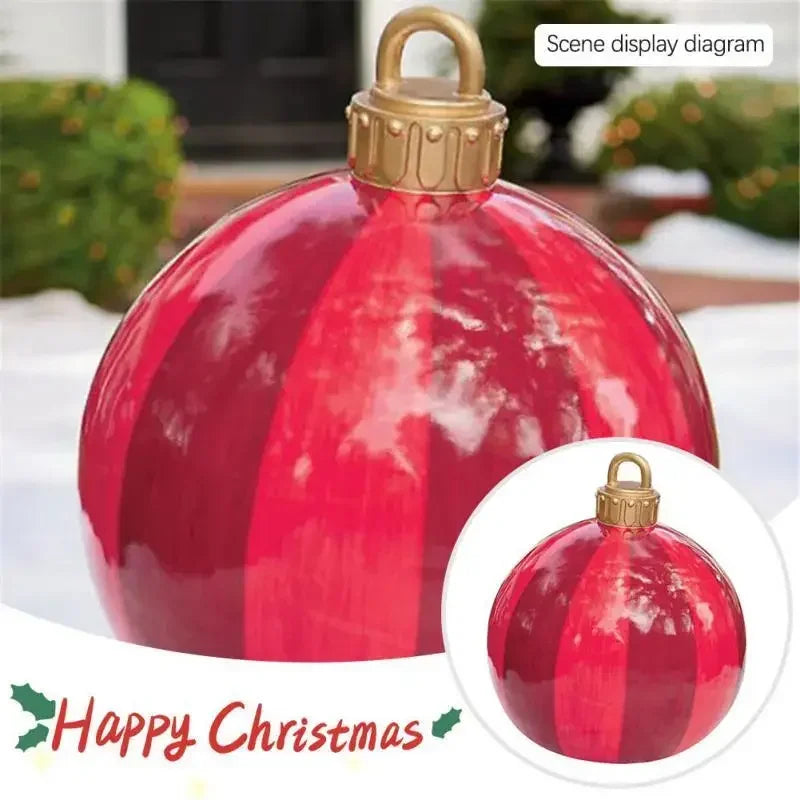 Giant 60cm Outdoor PVC Christmas Inflatable Ball Decor
