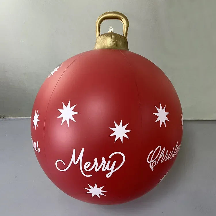 Giant 60cm Outdoor PVC Christmas Inflatable Ball Decor