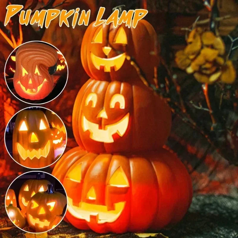 Halloween LED Pumpkin Lantern – Spooky Jack-O’Lantern Ghost Lights for Home, Garden & Party Décor