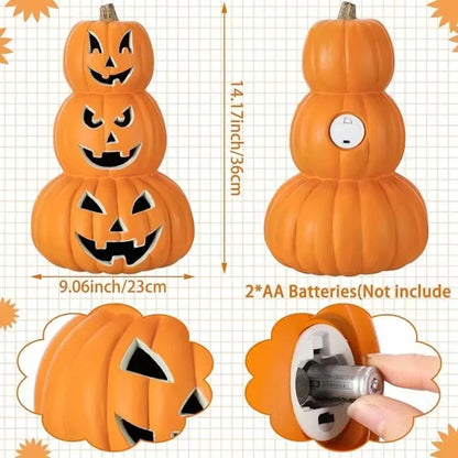 Halloween LED Pumpkin Lantern – Spooky Jack-O’Lantern Ghost Lights for Home, Garden & Party Décor