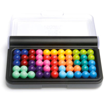 120 Challenges 3D Pyramid Puzzle – Montessori IQ Board Game with Pearl Beads for Children