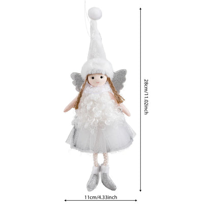 Christmas Angel Girl Plush Ornament – Hanging Tree Decoration & Kids Gift