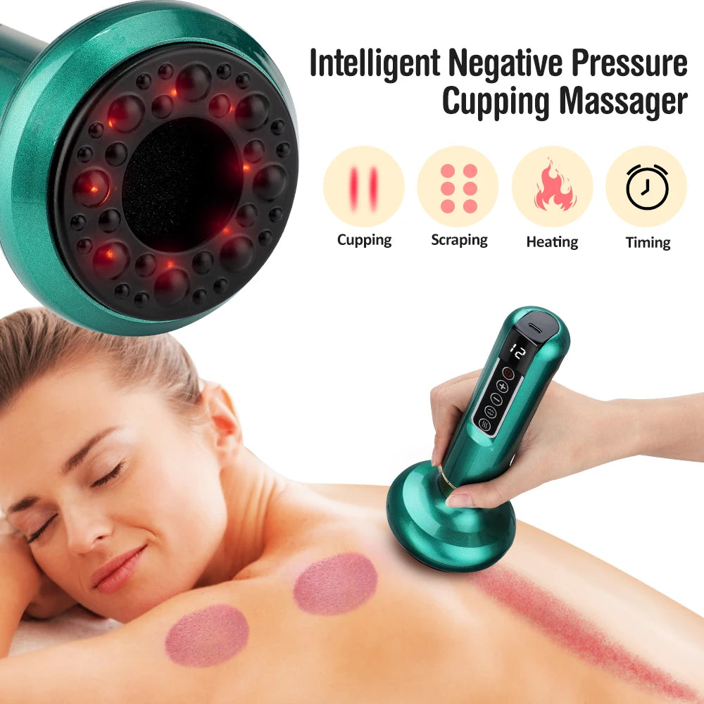 JYouCare Rechargeable Vacuum Cupping & Gua Sha Therapy Device