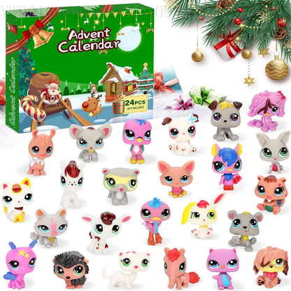 24-Day Christmas Advent Calendar Doll Set – Magical Countdown Gift for Girls Aged 3-10