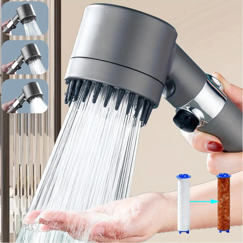 3-Speed Filtered Pressure Shower Head