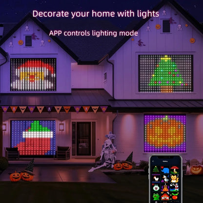 RGBIC LED Curtain String Lights with USB & APP Bluetooth Control – Remote Decorative Room Lighting