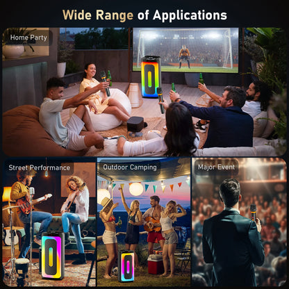 FanFun Karaoke Machine with Lights