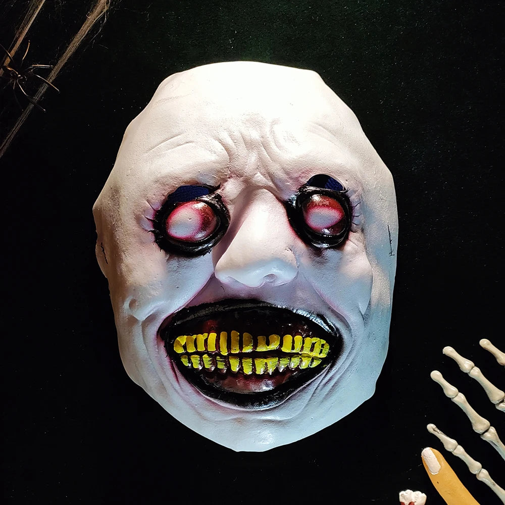 Haunted House Horror Mask with Long Ears & Teeth – Halloween Cosplay Party Prop