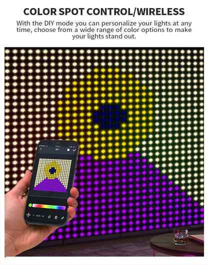 RGBIC LED Curtain String Lights with USB & APP Bluetooth Control – Remote Decorative Room Lighting