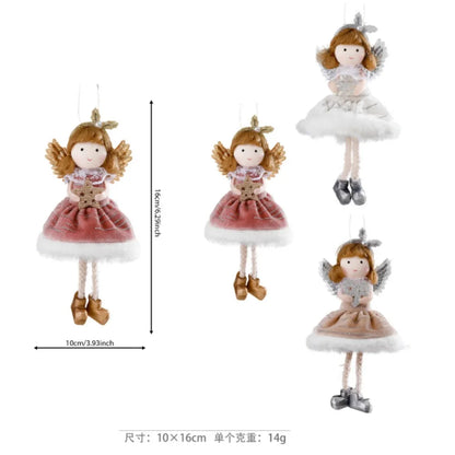 Christmas Angel Girl Plush Ornament – Hanging Tree Decoration & Kids Gift
