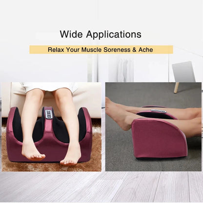 Hot Compression Electric Foot Massager – Shiatsu Heating Therapy Roller for Muscle Relief & Fatigue Recovery Spa Machine