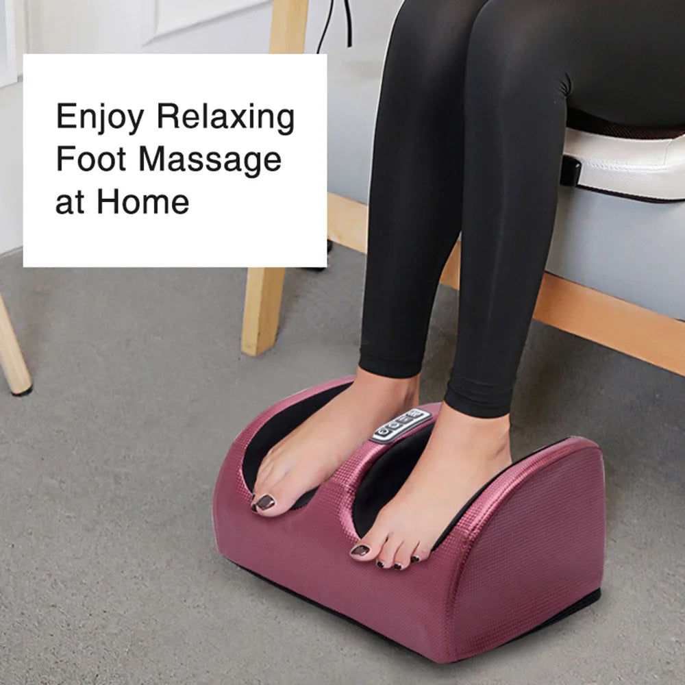 Hot Compression Electric Foot Massager – Shiatsu Heating Therapy Roller for Muscle Relief & Fatigue Recovery Spa Machine