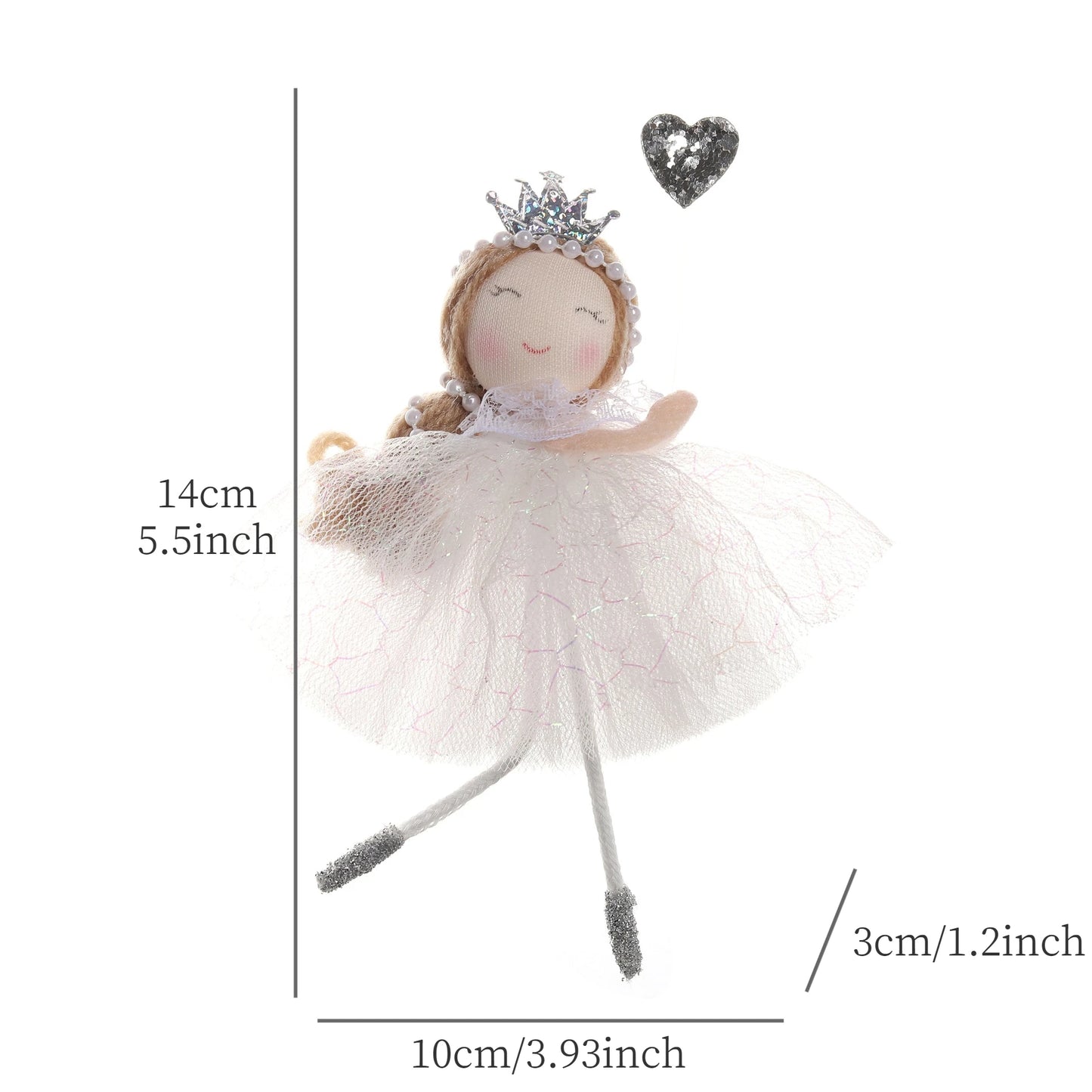 Christmas Angel Girl Plush Ornament – Hanging Tree Decoration & Kids Gift