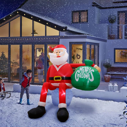 Outdoor LED Santa 245cm Xmas Decor