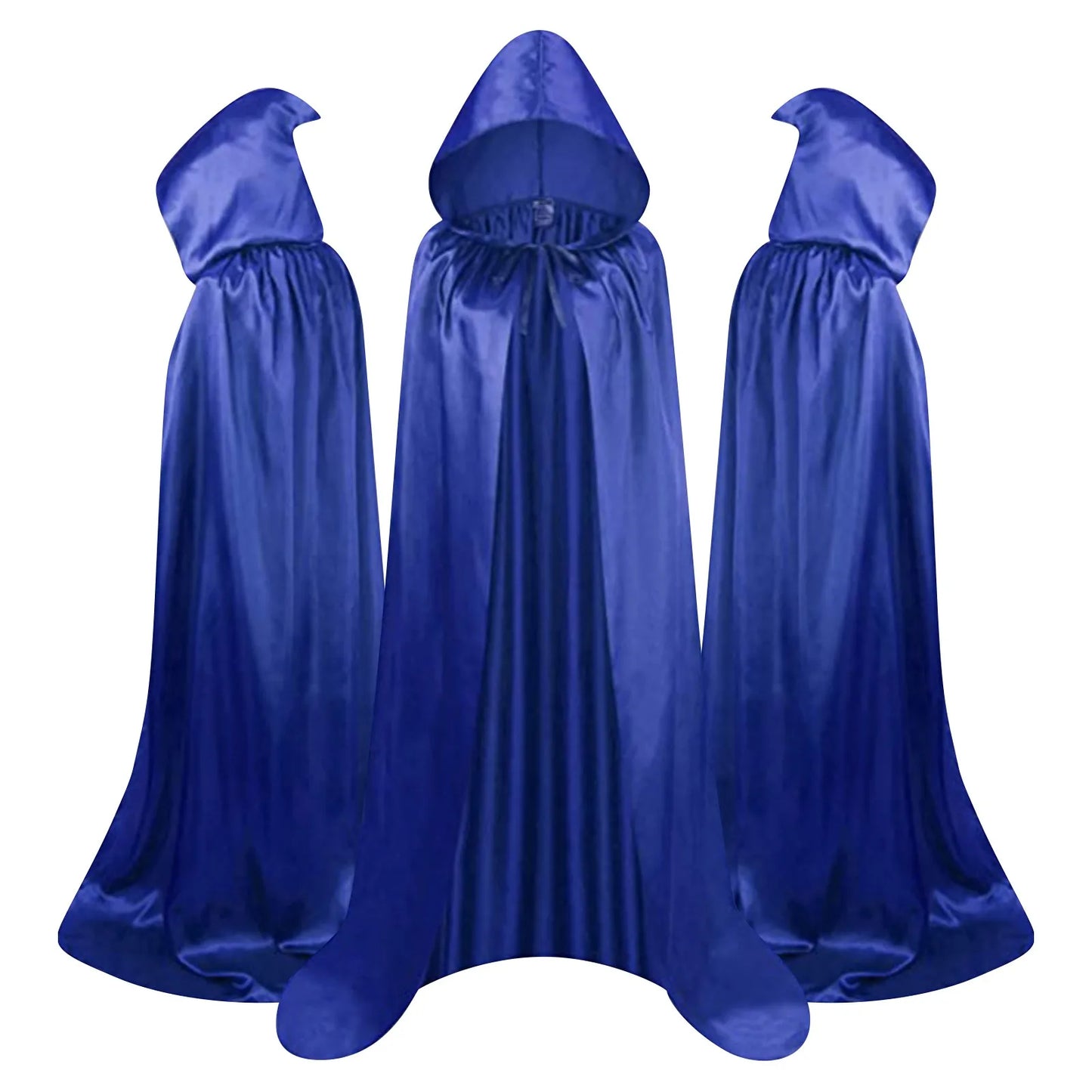 "Medieval Hooded Wizard & Vampire Cloak – Witch Cosplay Cape for Adults & Kids Carnival Party Costume"