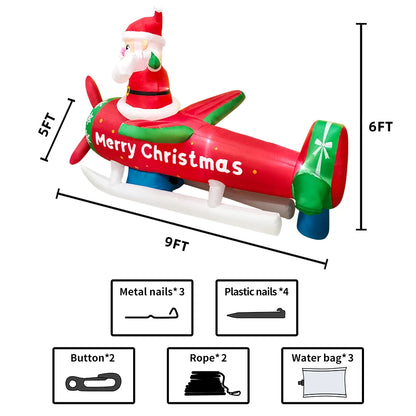 Merry Santa Sleigh Arch LED Inflatable | Christmas Outdoor & Garden Decoration