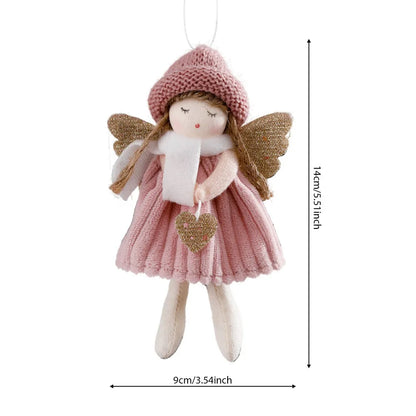 Christmas Angel Girl Plush Ornament – Hanging Tree Decoration & Kids Gift