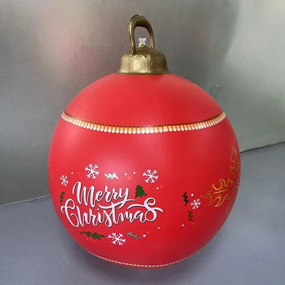 Giant 60cm Outdoor PVC Christmas Inflatable Ball Decor