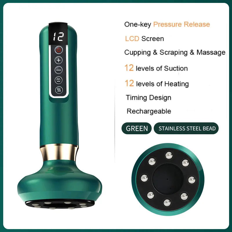 JYouCare Rechargeable Vacuum Cupping & Gua Sha Therapy Device