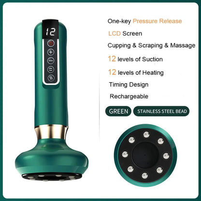 JYouCare Rechargeable Vacuum Cupping & Gua Sha Therapy Device