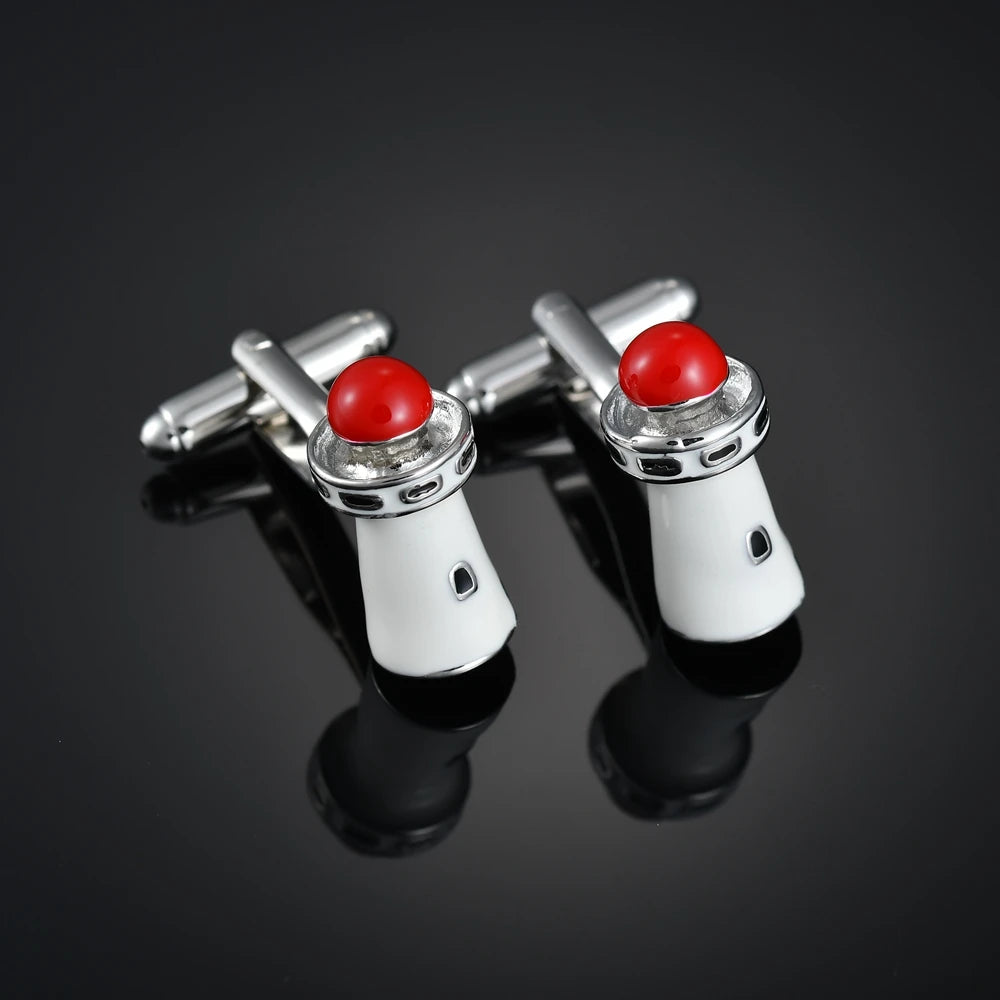 Luxury Enamel Copper Laser-Cut Lattice Cufflinks with Gemstone & Dragon Design – Premium French Shirt Cuff Links for Men’s Weddings & Formal Suits