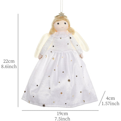 Christmas Angel Girl Plush Ornament – Hanging Tree Decoration & Kids Gift