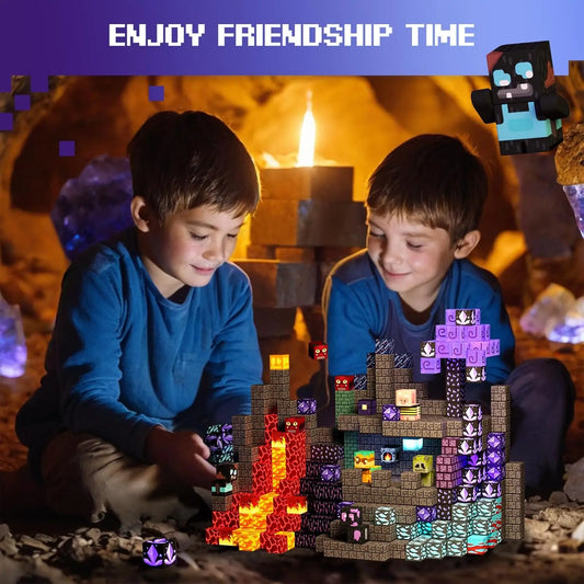 Magnetic Brick Cubes Mine Set – Educational Toy & Perfect Gift