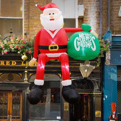 Outdoor LED Santa 245cm Xmas Decor