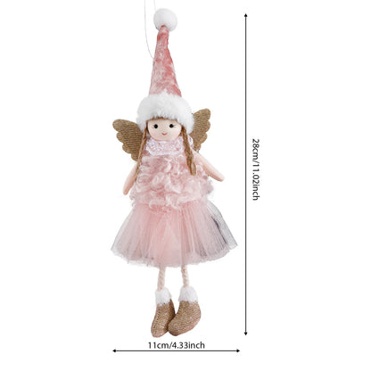 Christmas Angel Girl Plush Ornament – Hanging Tree Decoration & Kids Gift