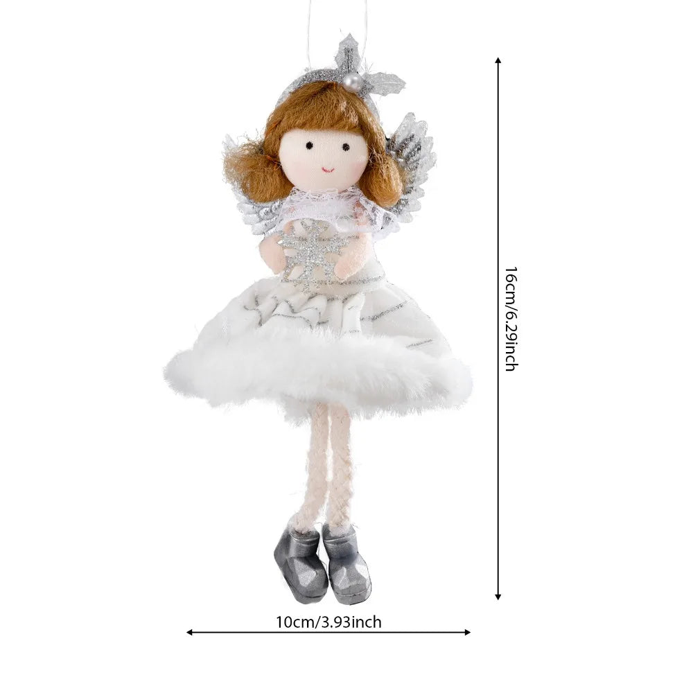Christmas Angel Girl Plush Ornament – Hanging Tree Decoration & Kids Gift