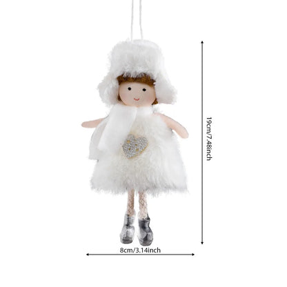 Christmas Angel Girl Plush Ornament – Hanging Tree Decoration & Kids Gift