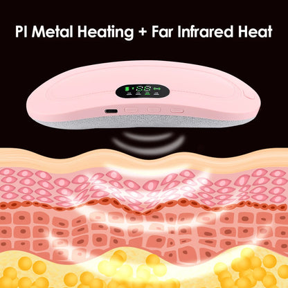 Electric Heated Waist Belt for Period Pain Relief – Adjustable Abdominal Heating Pad for Women