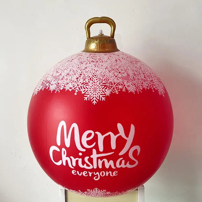 Giant 60cm Outdoor PVC Christmas Inflatable Ball Decor