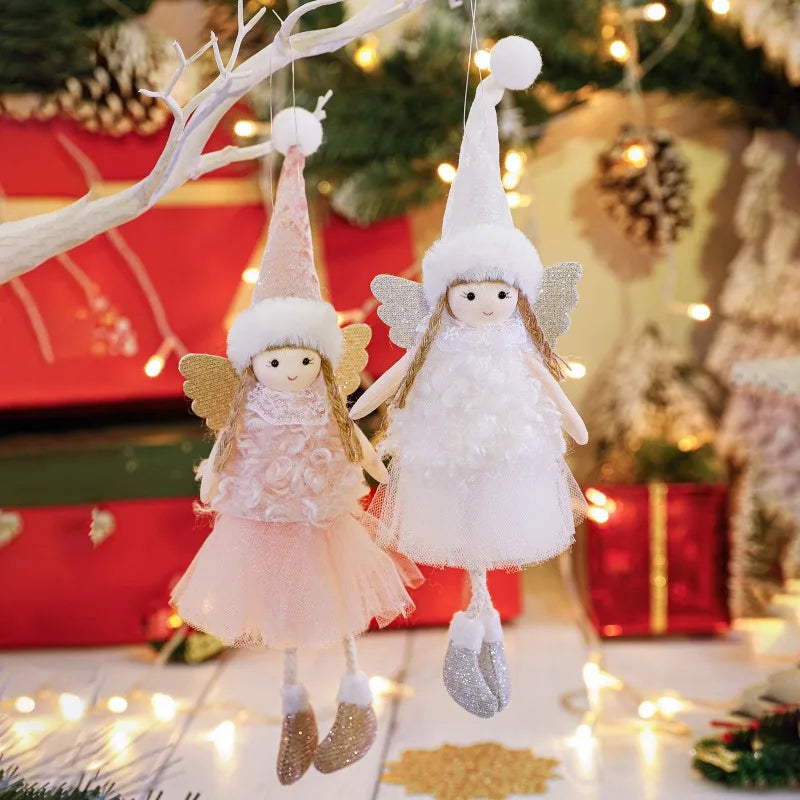 Christmas Angel Girl Plush Ornament – Hanging Tree Decoration & Kids Gift