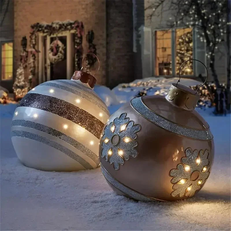 Giant 60cm Outdoor PVC Christmas Inflatable Ball Decor