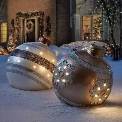 Giant 60cm Outdoor PVC Christmas Inflatable Ball Decor