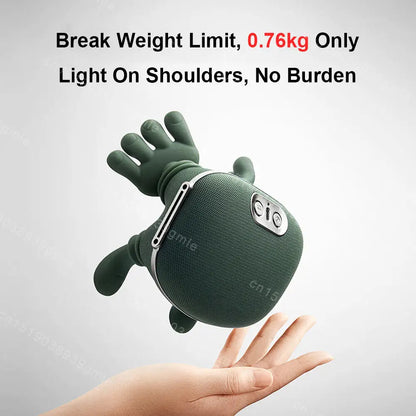 Wireless Electric Deep Tissue Neck and Shoulder Massager Cervical Spine Kneading Relax Muscles Hot Compress Back Massager Pillow