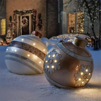 Giant 60cm Outdoor PVC Christmas Inflatable Ball Decor