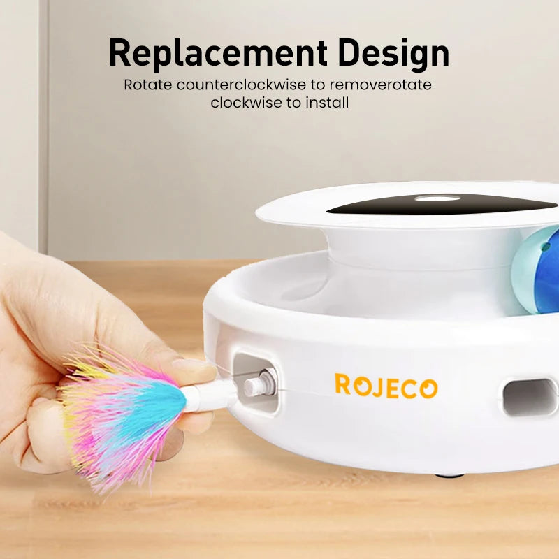 ROJECO 2-in-1 Interactive Pet Toy
