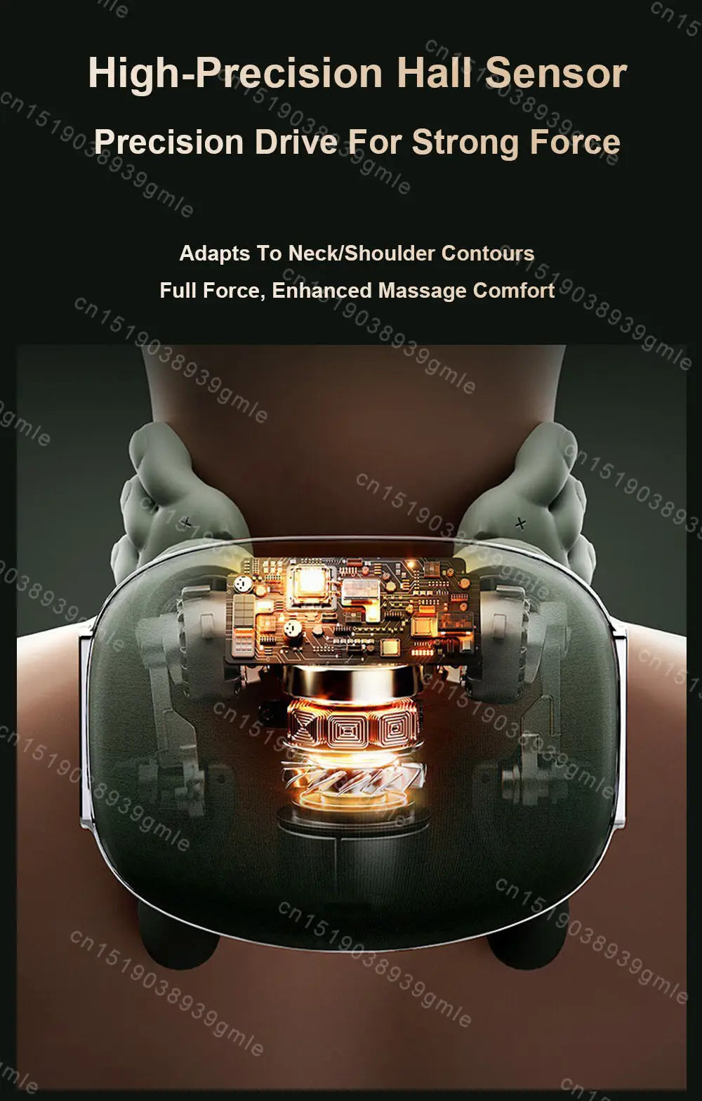 Wireless Electric Deep Tissue Neck and Shoulder Massager Cervical Spine Kneading Relax Muscles Hot Compress Back Massager Pillow